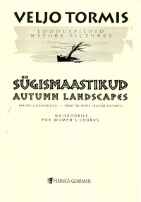 Autumn Landscape Tormis Ssa Sheet Music Songbook