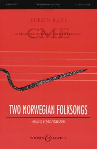 Two Norwegian Folksongs Vigeland 3- & 4-part Treb Sheet Music Songbook
