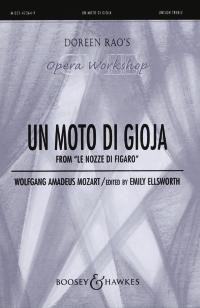 Un Moto Di Gioja Marriage Of Figaro Mozart Unison Sheet Music Songbook