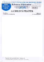 Childs Prayer/old Shepherds Prayer Andersen Unison Sheet Music Songbook