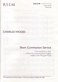 Short Communion In The Phrygian Mode Wood Sheet Music Songbook