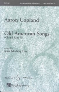 Old American Songs Ii Copland Sab & Piano Sheet Music Songbook