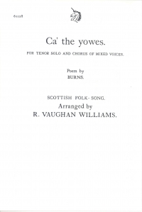 Ca The Yowes Vaughan Williams Satb/tenor Solo/pf Sheet Music Songbook