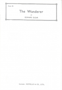 Wanderer Elgar Ttbb Sheet Music Songbook
