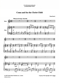 Come & See The Christ Child Burrell Unison Sheet Music Songbook