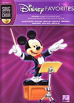 Sing With The Choir 07 Disney Favourites Book & Cd Sheet Music Songbook