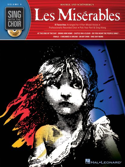 Sing With The Choir 09 Les Miserables Book & Cd Sheet Music Songbook