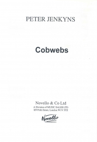 Cobwebs Jenkyns Unison & Piano Sheet Music Songbook