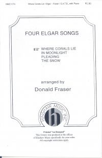 Where Corals Lie Satb Elgar Sheet Music Songbook