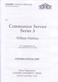 Communion Service 3 Mathias Congregational Part Sheet Music Songbook