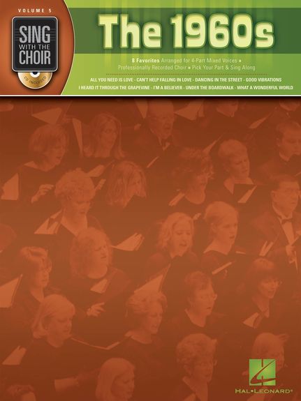 Sing With The Choir 05 The 1960s Book & Cd Sheet Music Songbook