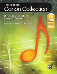 Vocalize Canon Collection 55 Rounds + Cd Sheet Music Songbook
