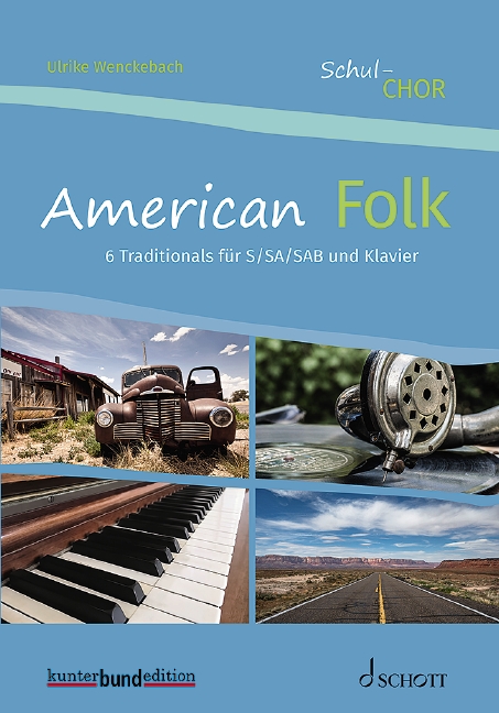 American Folk Choir Book Sheet Music Songbook