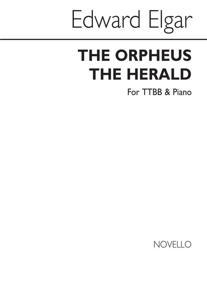 Orpheus The Herald Elgar Ttbb & Piano Sheet Music Songbook