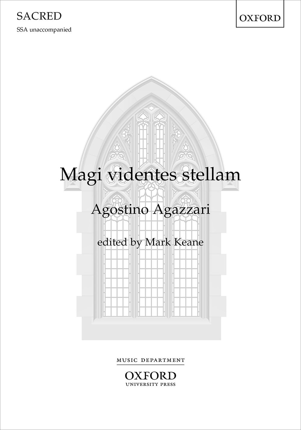 Magi Videntes Stellam Agazzari Ssa Sheet Music Songbook