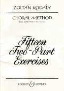 Kodaly 15 Two Part Exercises Choral Method Sheet Music Songbook