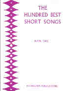 Hundred Best Short Songs Book 2 Sheet Music Songbook