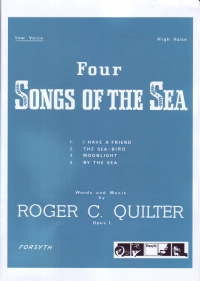 Four Songs Of The Sea Quilter Low Voice Sheet Music Songbook