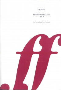 Handel 10 Solo Cantatas Vol 1 (1-5) Sheet Music Songbook