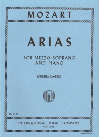 Mozart Arias (7) Mezzo-soprano Sheet Music Songbook