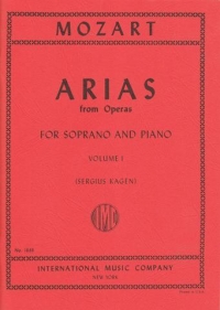 Mozart Arias From Operas (40) Vol 1 Soprano Sheet Music Songbook