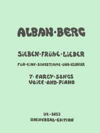 Berg Seven Early Songs German & English High Voice Sheet Music Songbook