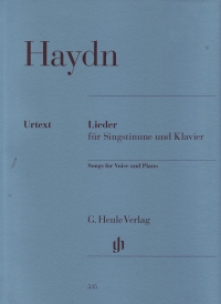 Haydn Lieder Urtext Voice & Piano Sheet Music Songbook