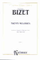Bizet Melodies 20 Mezzo-soprano Baritone Sheet Music Songbook
