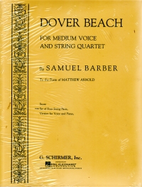 Barber Dover Beach String Quartet Parts Sheet Music Songbook
