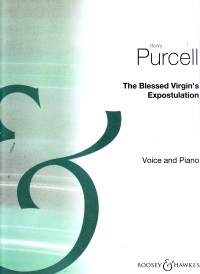 Purcell The Blessed Virgins Expostulation High Vc Sheet Music Songbook