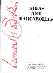 Bernstein Arias & Barcarolles Sheet Music Songbook