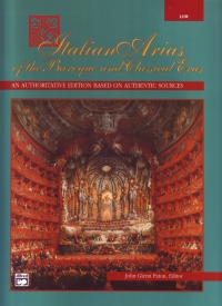 Italian Arias Baroque & Classical Era Low Sheet Music Songbook