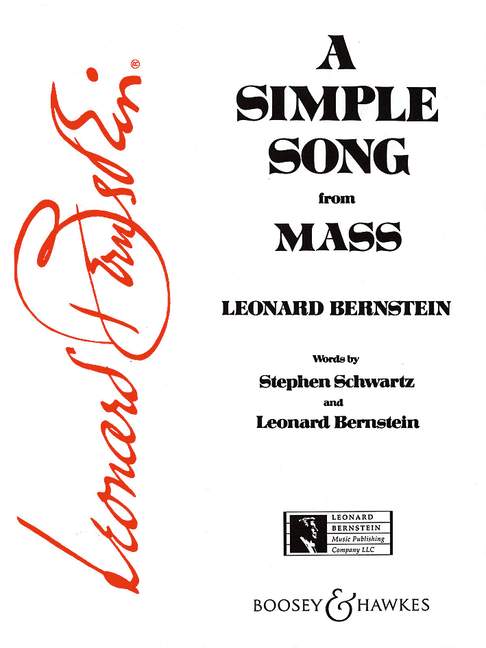Bernstein A Simple Song (mass) Medium Voice & Pf Sheet Music Songbook