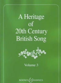 Heritage Of 20th Century British Song Vol 3 Sheet Music Songbook