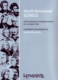 World Renowned Songs  Book & Cd Pack Sheet Music Songbook