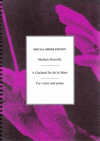 Garland For De La Mare Howells Sheet Music Songbook
