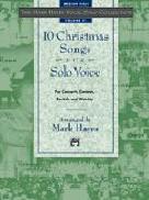 10 Christmas Songs For Solo Voice Hayes Med/high Sheet Music Songbook