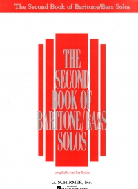 Second Book Of Baritone/bass Solos Sheet Music Songbook