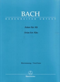 Bach Aria Book Alto Sheet Music Songbook