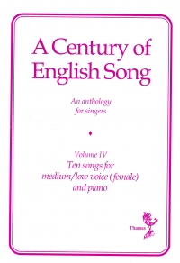 Century Of English Song Iv Medium Low Sheet Music Songbook