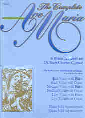 Complete Ave Maria Piano Vocal & Organ Sheet Music Songbook