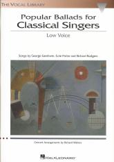 Popular Ballads For Classical Singers Low Sheet Music Songbook