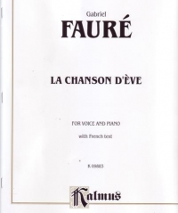 Faure La Chanson Deve French Sheet Music Songbook