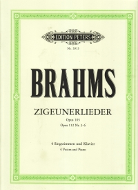 Brahms 15 Zigeunerlieder Op103 & Op112 German Sheet Music Songbook