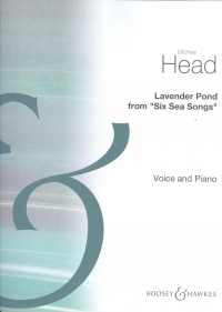 Head Lavender Pond (6 Sea Songs) Voice & Piano Sheet Music Songbook