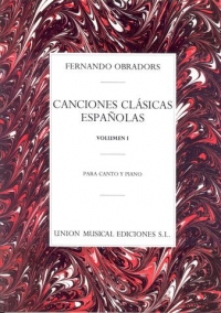Obradors Classical Spanish Songs Vol 1 Sheet Music Songbook
