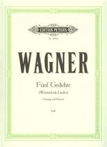 Wagner 5 Wesendonck Songs High Voice Eng/german Sheet Music Songbook