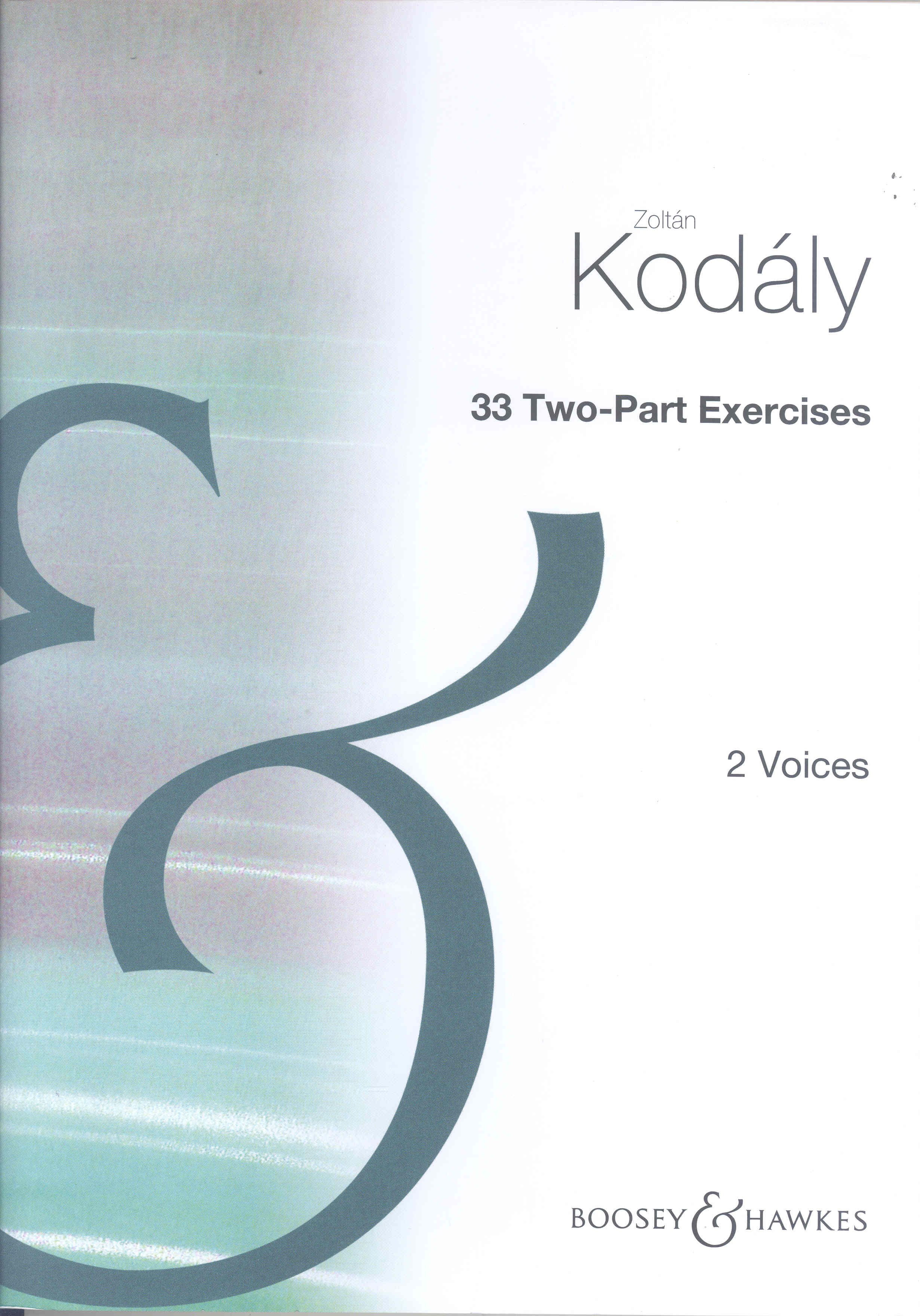 Kodaly 33 Two Part Exercises Choral Method Vol 9 Sheet Music Songbook