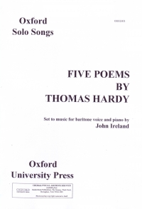 Ireland 5 Poems By Hardy For Baritone Sheet Music Songbook