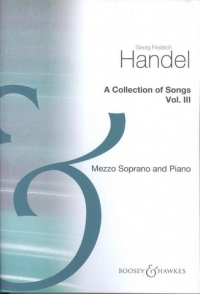 Handel Collection Of Songs Vol 3 Mezzo Sop & Piano Sheet Music Songbook